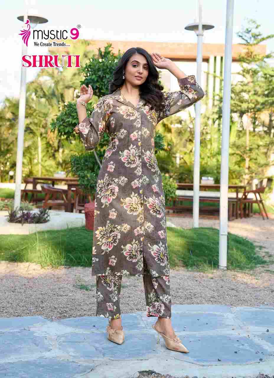 Shruti Vol-1 By Mystic 9 1001 To 1006 Series Designer Stylish Fancy Colorful Beautiful Party Wear & Ethnic Wear Collection Vertican Co-Ord At Wholesale Price