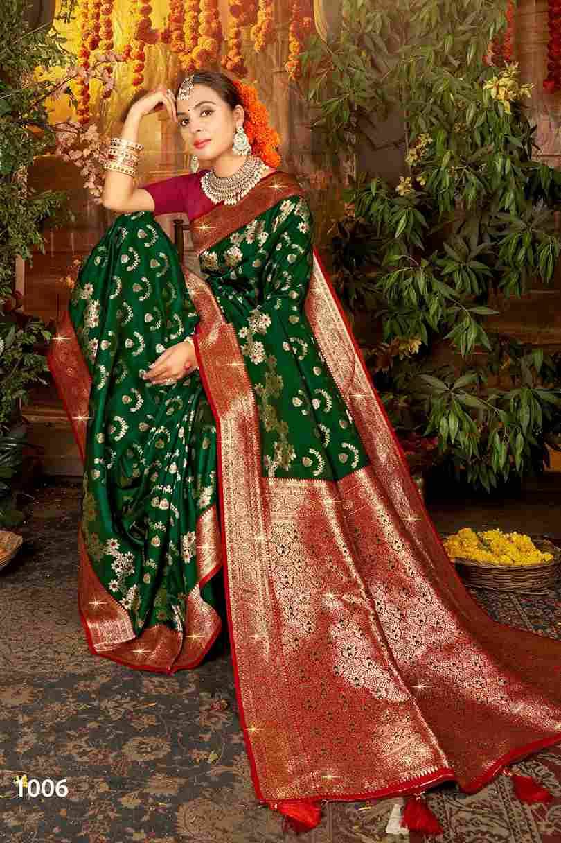 Gulaab Silk By Saroj 1001 To 1006 Series Indian Traditional Wear Collection Beautiful Stylish Fancy Colorful Party Wear & Occasional Wear Soft Silk Sarees At Wholesale Price