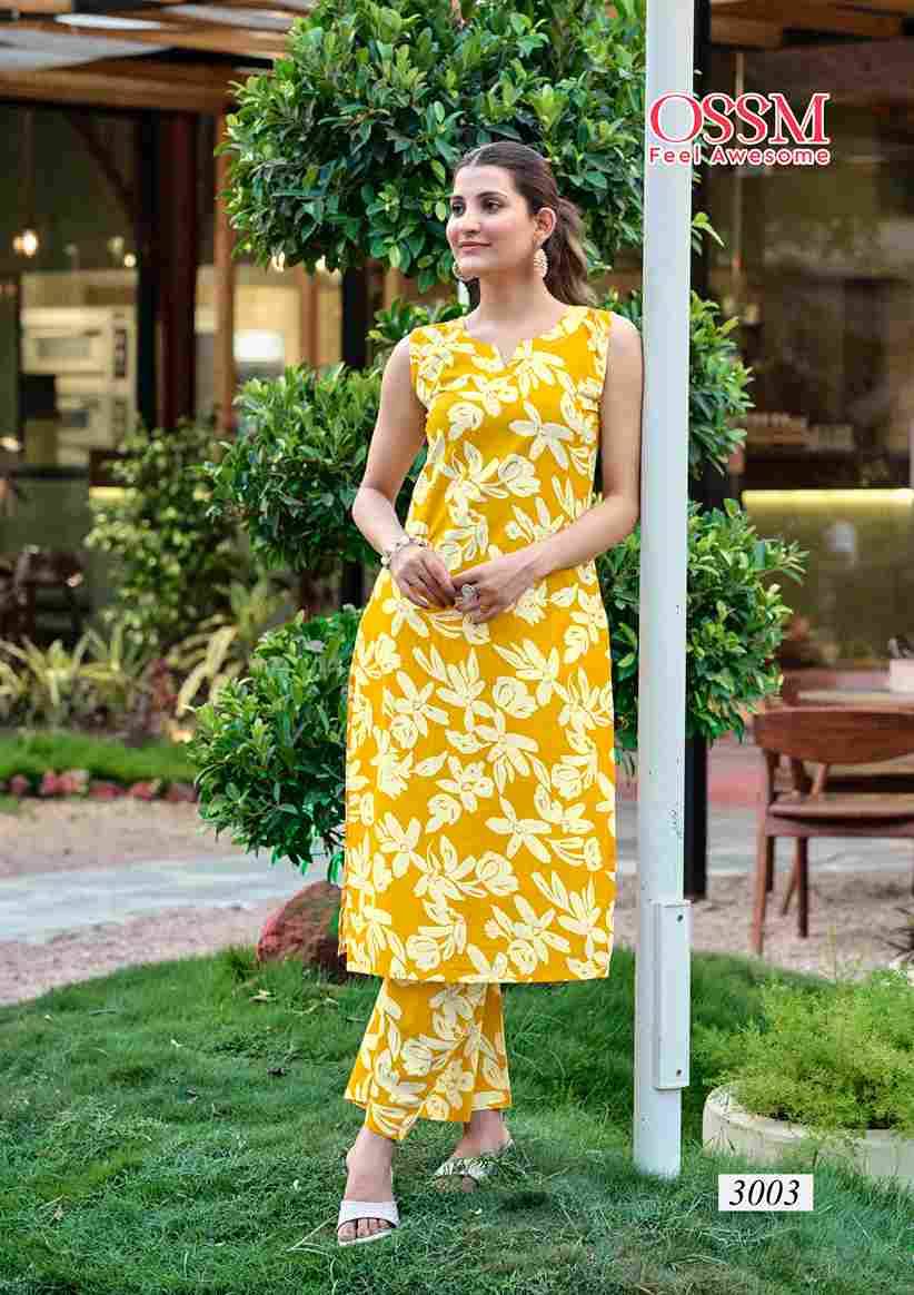 Summer Threads Vol-3 By Ossm 3001 To 3006 Series Designer Stylish Fancy Colorful Beautiful Party Wear & Ethnic Wear Collection Premium Cotton Co-Ords At Wholesale Price