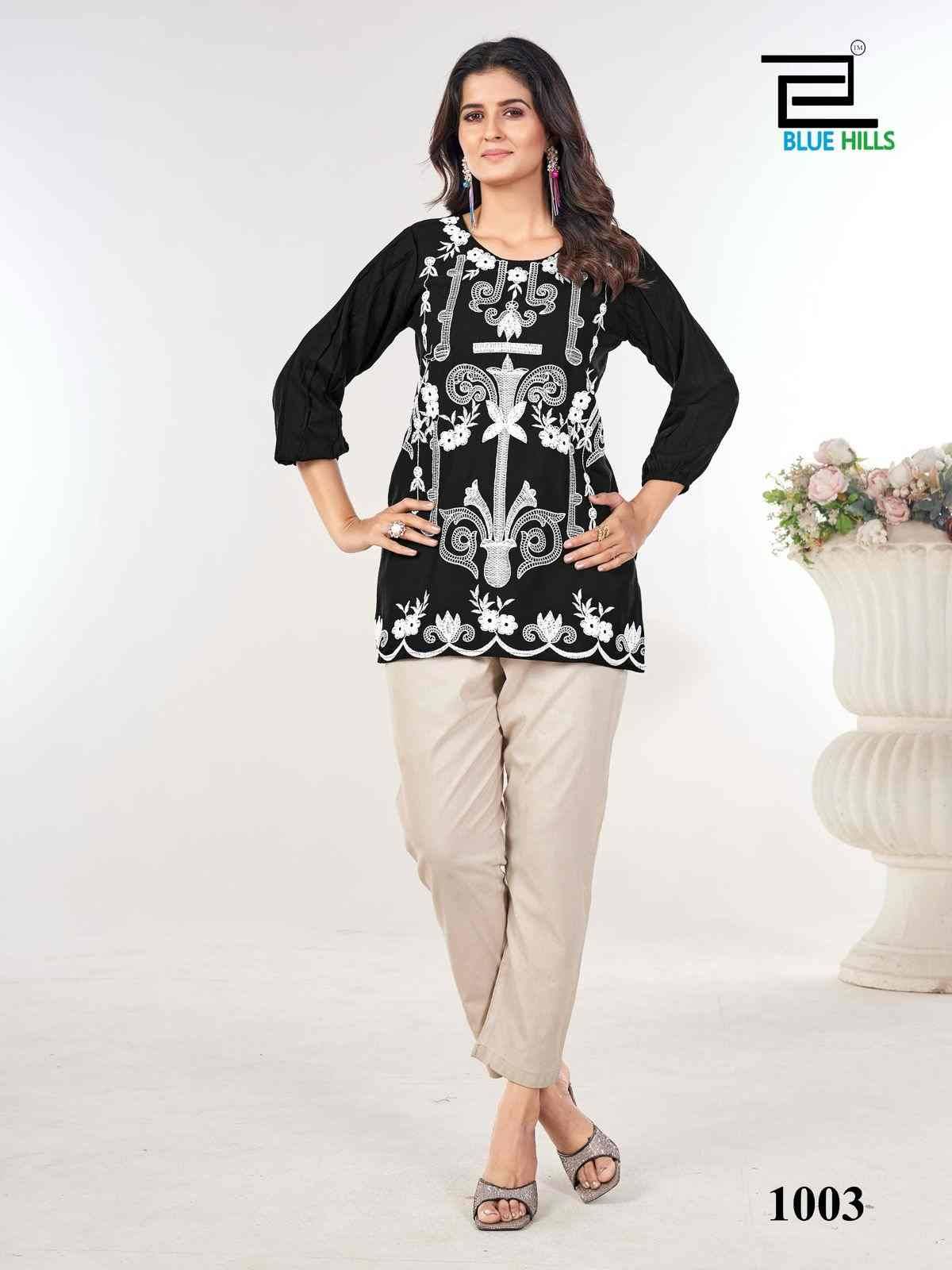 Rabbit By Blue Hills 1001 To 1006 Series Designer Stylish Fancy Colorful Beautiful Party Wear & Ethnic Wear Collection Pure Rayon Print Kurtis At Wholesale Price