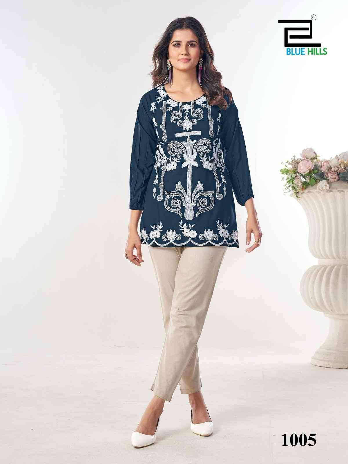 Rabbit By Blue Hills 1001 To 1006 Series Designer Stylish Fancy Colorful Beautiful Party Wear & Ethnic Wear Collection Pure Rayon Print Kurtis At Wholesale Price
