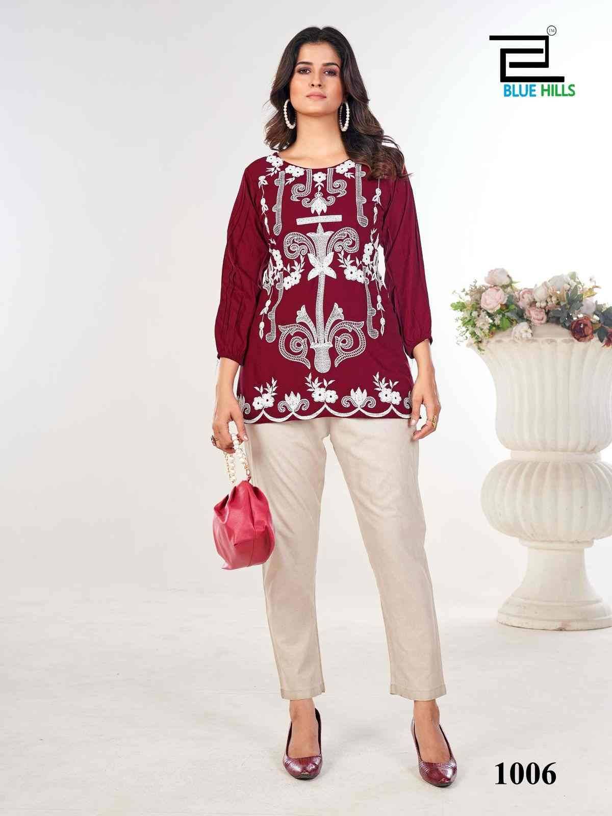 Rabbit By Blue Hills 1001 To 1006 Series Designer Stylish Fancy Colorful Beautiful Party Wear & Ethnic Wear Collection Pure Rayon Print Kurtis At Wholesale Price