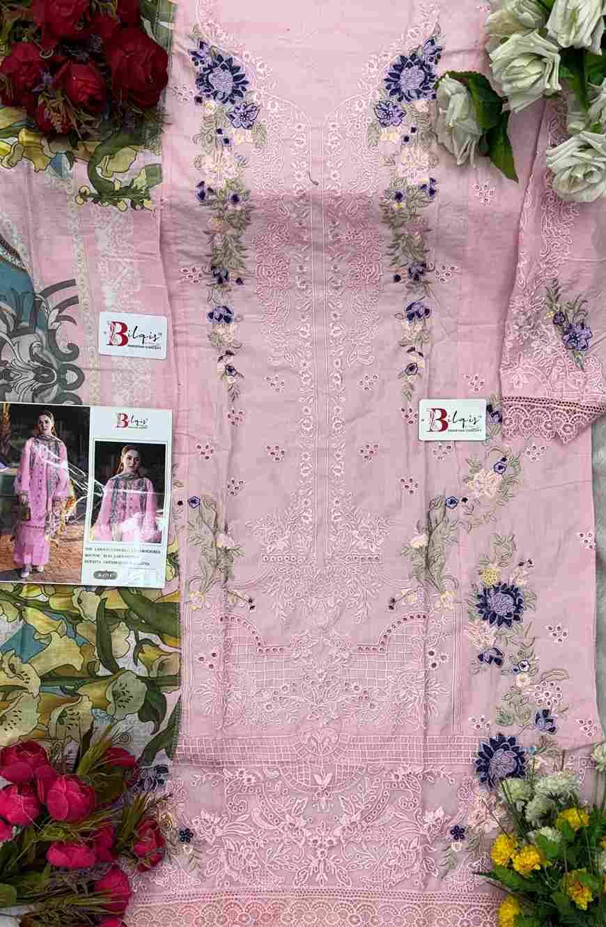 Bilqis 177 Colours By Bilqis 177-A To 177-D Series Beautiful Pakistani Suits Stylish Fancy Colorful Party Wear & Occasional Wear Cotton Lawn Embroidery Dresses At Wholesale Price