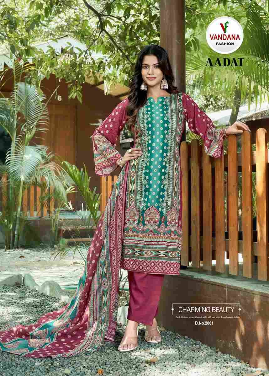 Aadat Vol-2 By Vandana Fashion 2001 To 2006 Series Beautiful Festive Suits Stylish Fancy Colorful Casual Wear & Ethnic Wear Viscose Rayon Print Dresses At Wholesale Price