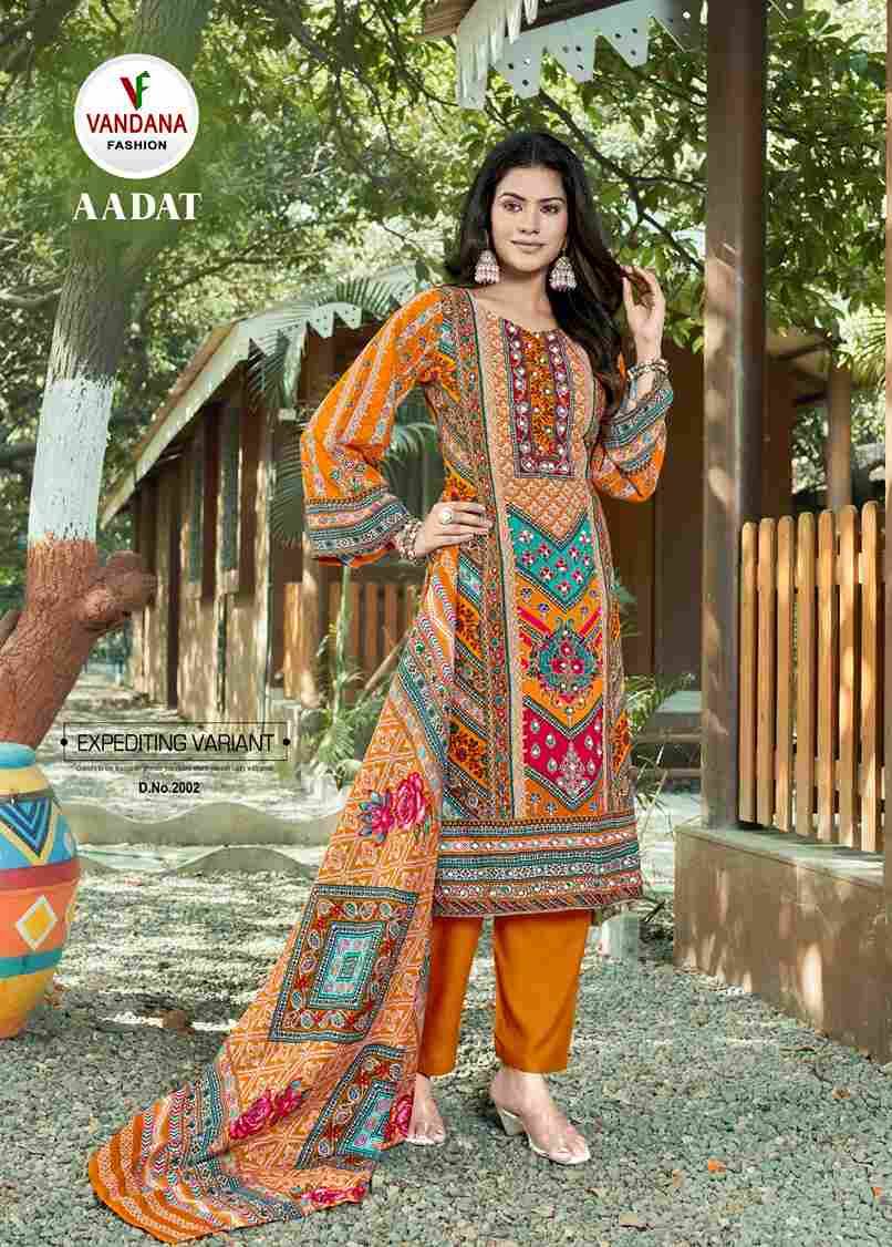 Aadat Vol-2 By Vandana Fashion 2001 To 2006 Series Beautiful Festive Suits Stylish Fancy Colorful Casual Wear & Ethnic Wear Viscose Rayon Print Dresses At Wholesale Price