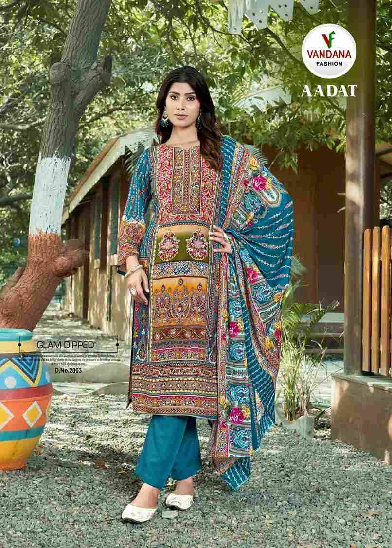 Aadat Vol-2 By Vandana Fashion 2001 To 2006 Series Beautiful Festive Suits Stylish Fancy Colorful Casual Wear & Ethnic Wear Viscose Rayon Print Dresses At Wholesale Price