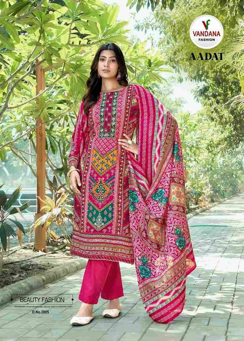Aadat Vol-2 By Vandana Fashion 2001 To 2006 Series Beautiful Festive Suits Stylish Fancy Colorful Casual Wear & Ethnic Wear Viscose Rayon Print Dresses At Wholesale Price