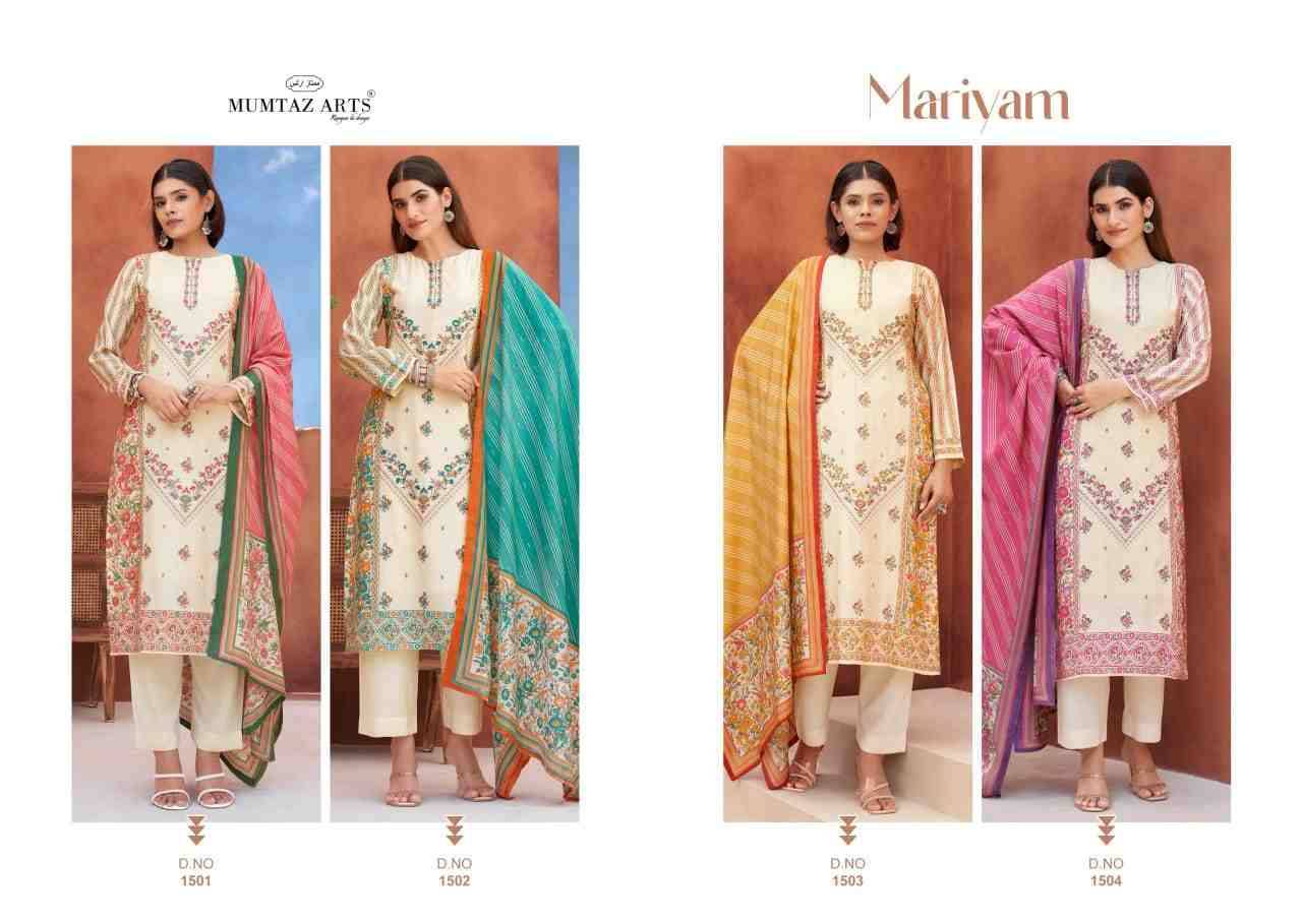 Mariyam By Mumtaz Arts 1501 To 1504 Series Designer Festive Suits Collection Beautiful Stylish Fancy Colorful Party Wear & Occasional Wear Pure Viscose Muslin Dresses At Wholesale Price