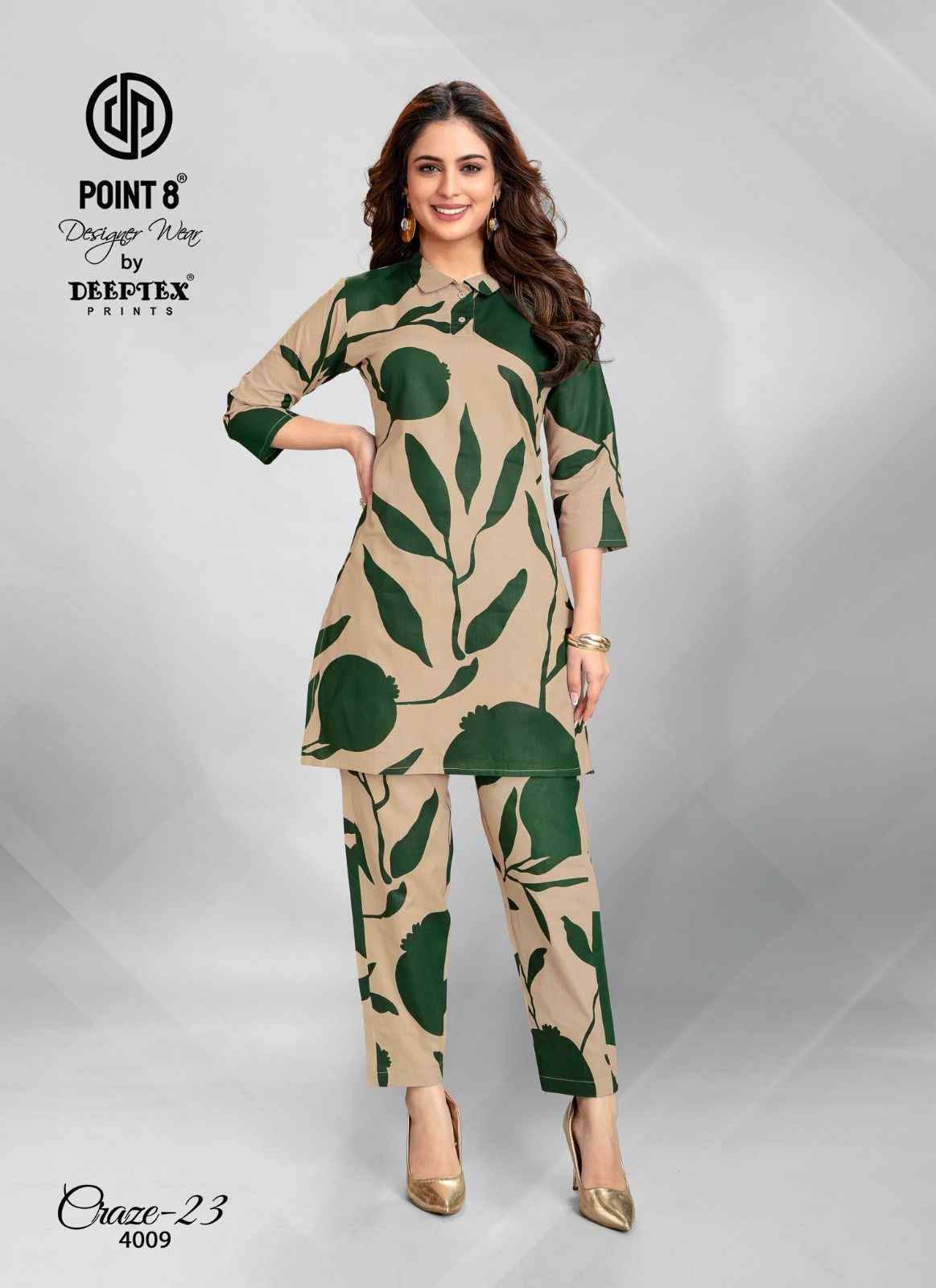 Craze-23 Vol-4 By Deeptex Prints 4001 To 4010 Series Designer Stylish Fancy Colorful Beautiful Party Wear & Ethnic Wear Collection Premium Cotton Co-Ords At Wholesale Price