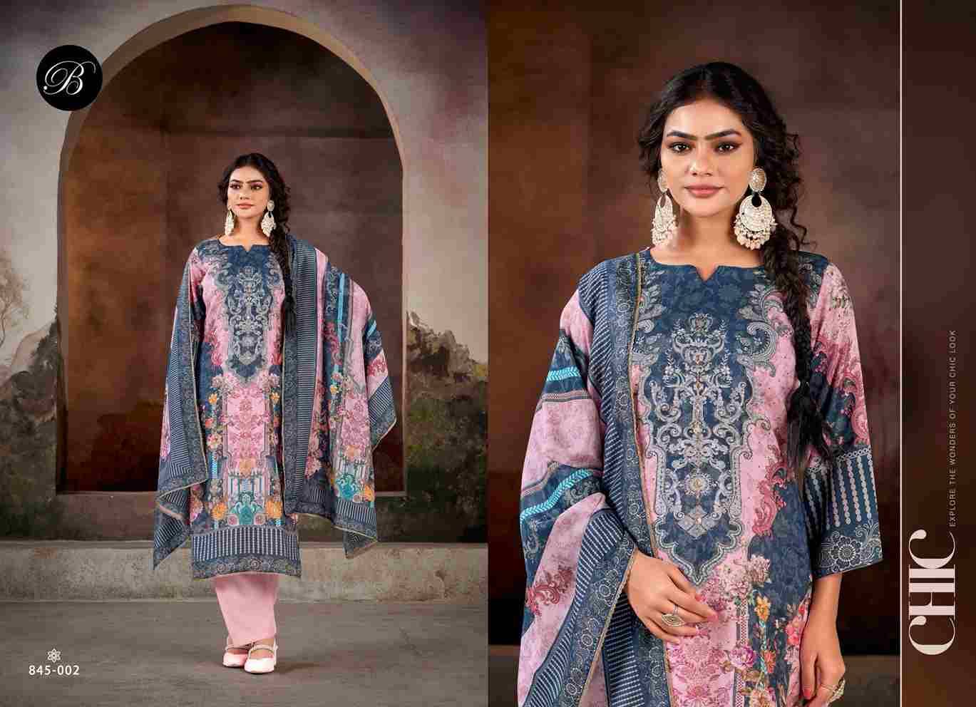 Kanika Vol-3 By Belliza 845-001 To 845-003 Series Beautiful Festive Suits Stylish Fancy Colorful Casual Wear & Ethnic Wear Pure Viscose Muslin Print Dresses At Wholesale Price