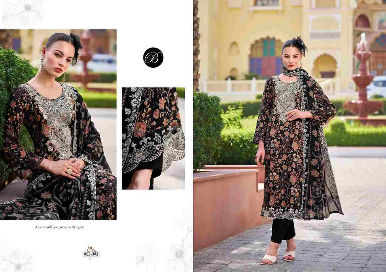 Tanaya By Belliza 852-001 To 852-006 Series Beautiful Suits Colorful Stylish Fancy Casual Wear & Ethnic Wear Pure Viscose Rayon Dresses At Wholesale Price