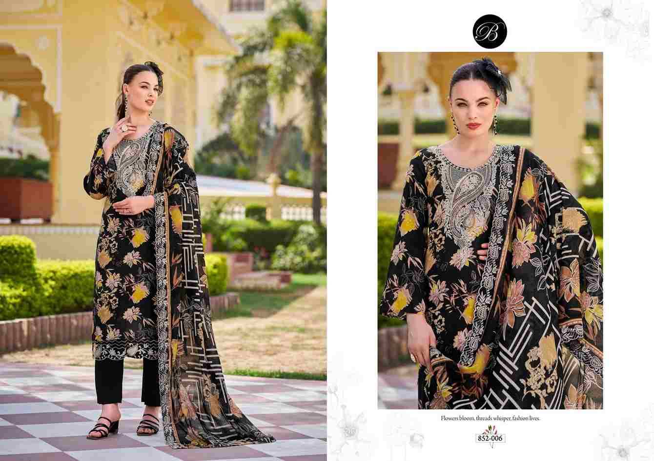 Tanaya By Belliza 852-001 To 852-006 Series Beautiful Suits Colorful Stylish Fancy Casual Wear & Ethnic Wear Pure Viscose Rayon Dresses At Wholesale Price