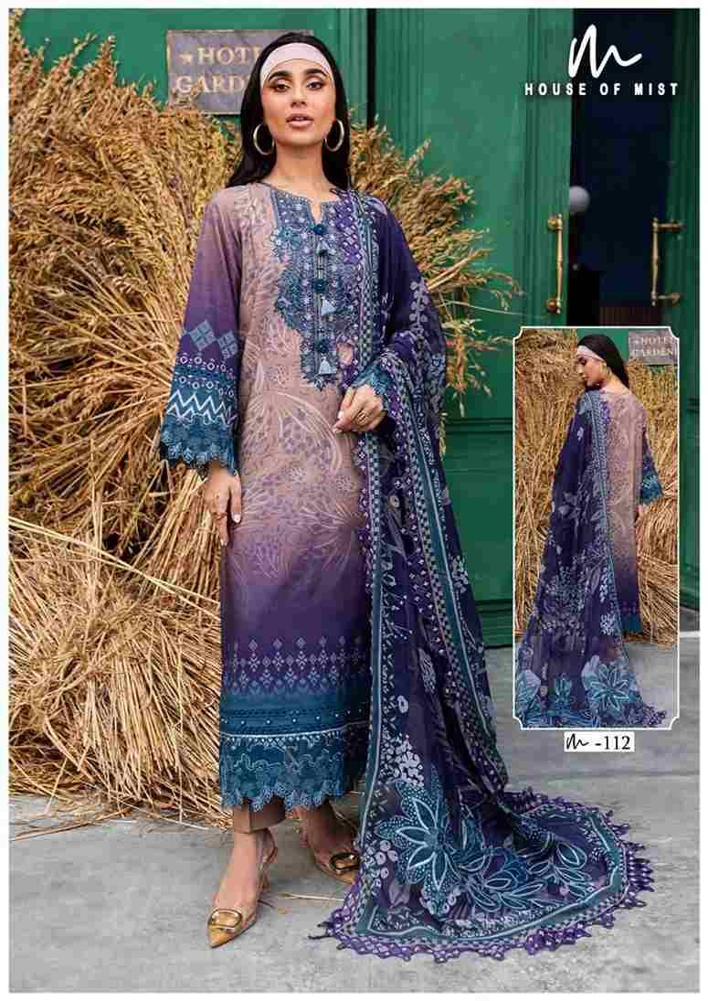 Ghazal Vol-12 By House Of Mist 111 To 116 Series Beautiful Pakistani Suits Colorful Stylish Fancy Casual Wear & Ethnic Wear Pure Cotton Print Dresses At Wholesale Price