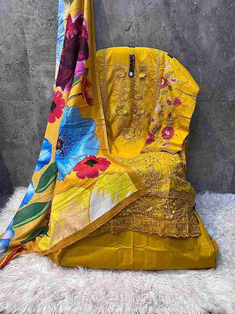 Hoor Tex Hit Design H-358 Colours By Hoor Tex H-358-A To H-358-D Series Designer Festive Pakistani Suits Collection Beautiful Stylish Fancy Colorful Party Wear & Occasional Wear Heavy Cotton With Embroidered Dresses At Wholesale Price