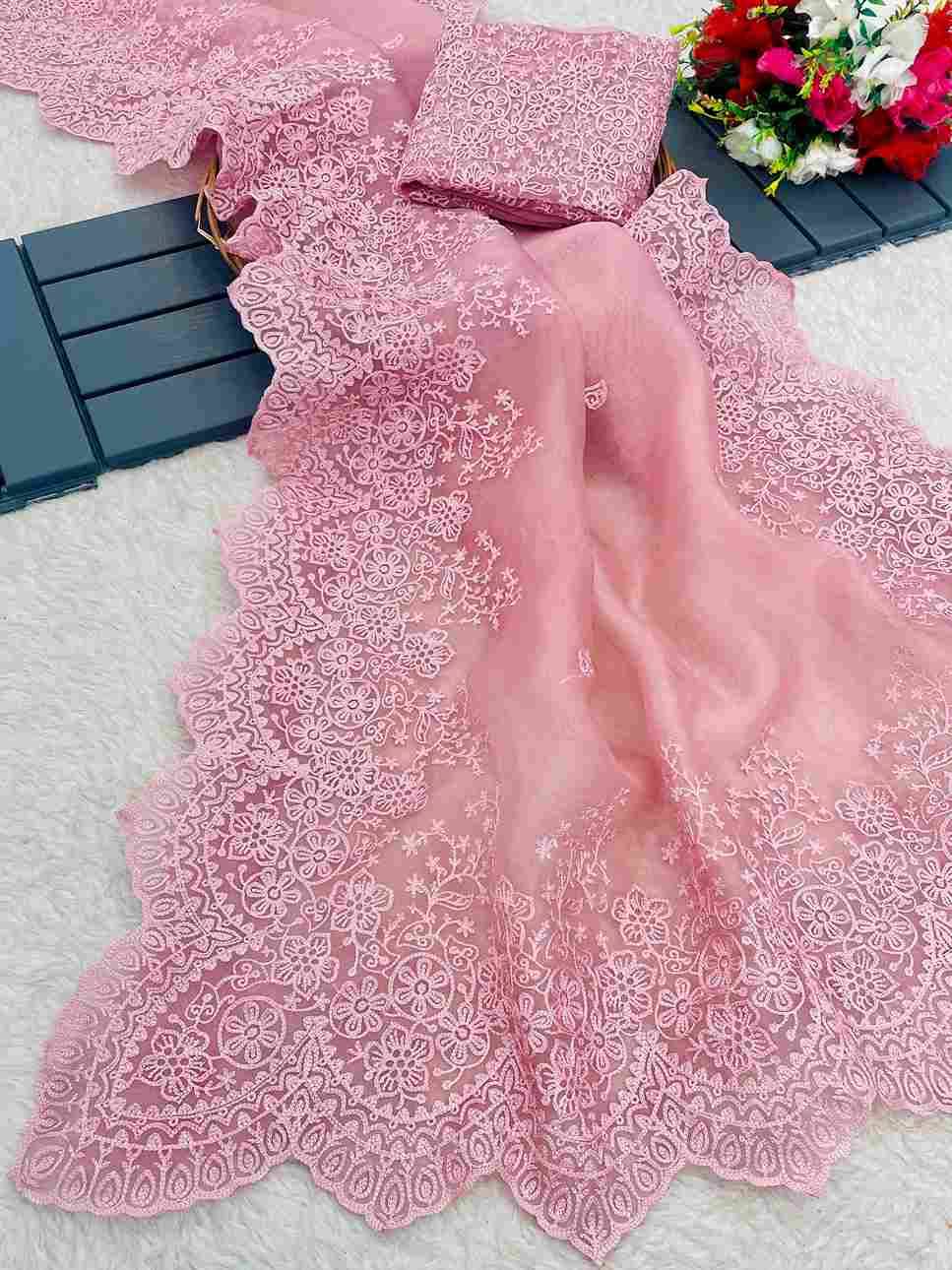 Vv-12 By Fashid Wholesale 01 To 10 Series Indian Traditional Wear Collection Beautiful Stylish Fancy Colorful Party Wear & Occasional Wear Organza Sarees At Wholesale Price