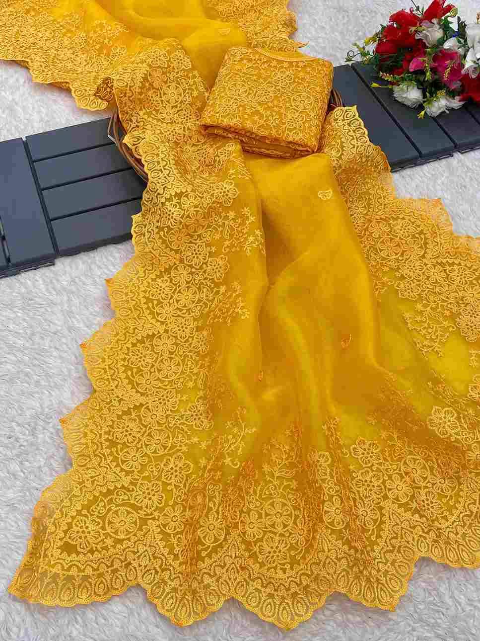 Vv-12 By Fashid Wholesale 01 To 10 Series Indian Traditional Wear Collection Beautiful Stylish Fancy Colorful Party Wear & Occasional Wear Organza Sarees At Wholesale Price