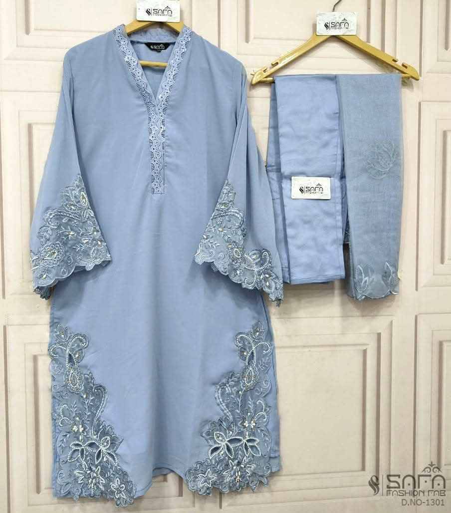 Safa 1301 Colours Vol-2 By Safa Fashion 1301-C To 1301-F Series Designer Stylish Fancy Colorful Beautiful Party Wear & Ethnic Wear Collection Heavy Georgette Dresses At Wholesale Price