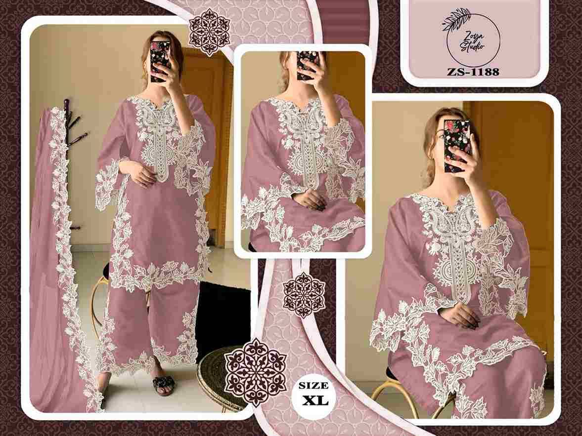 ZS-1188 Colours By ZS Textile 1188-A To 1188-F Series Beautiful Pakistani Suits Colorful Stylish Fancy Casual Wear & Ethnic Wear Romna Silk Dresses At Wholesale Price