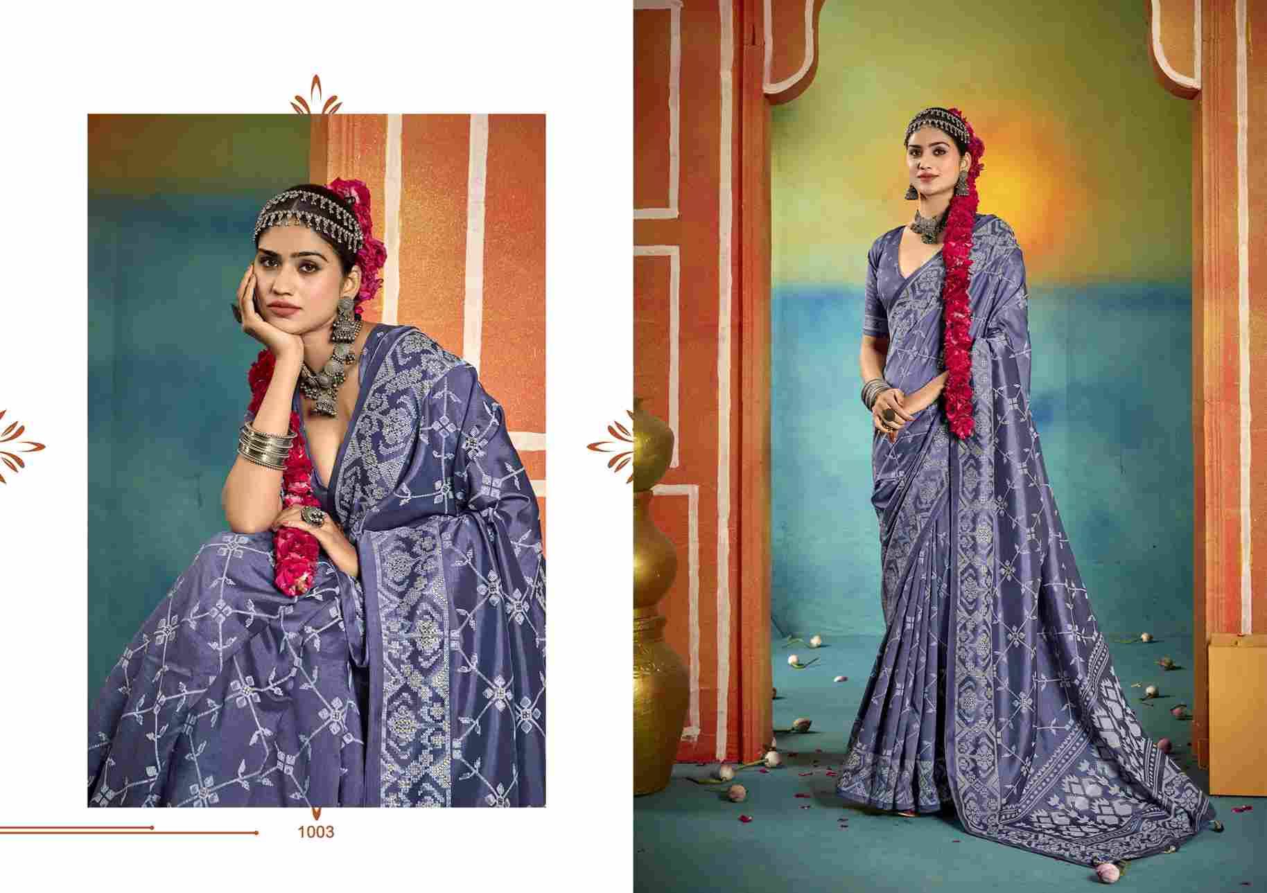 Sarangi By Shubh Saree 1001 To 1012 Series Indian Traditional Wear Collection Beautiful Stylish Fancy Colorful Party Wear & Occasional Wear Velvet Tussar Silk Sarees At Wholesale Price