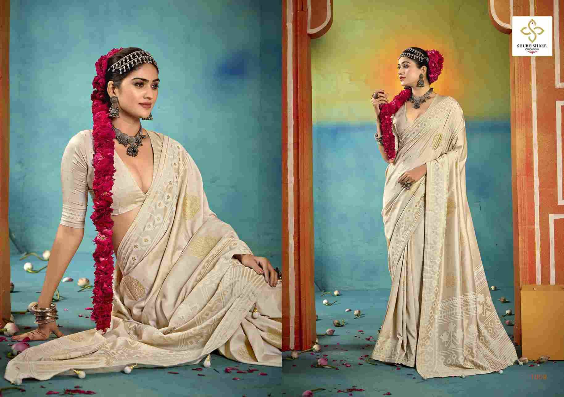 Sarangi By Shubh Saree 1001 To 1012 Series Indian Traditional Wear Collection Beautiful Stylish Fancy Colorful Party Wear & Occasional Wear Velvet Tussar Silk Sarees At Wholesale Price