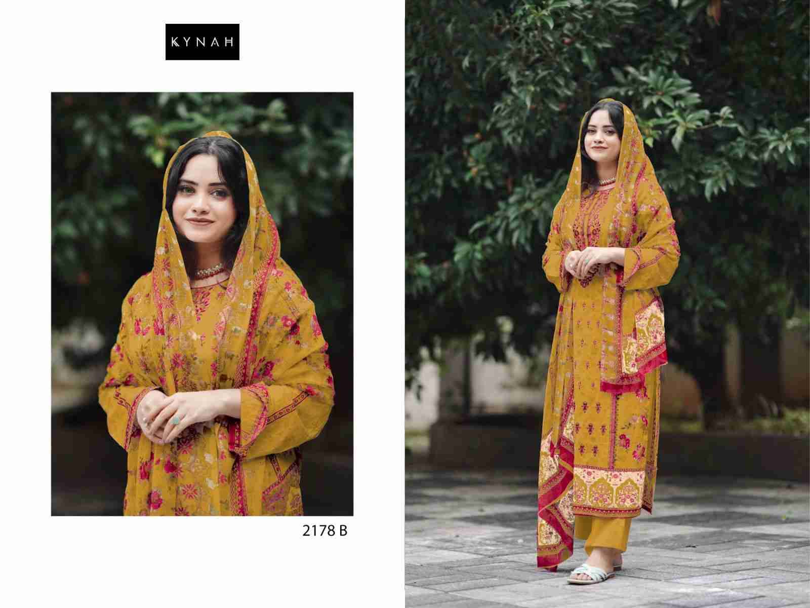 Kynah-2178 Colours By Fashid Wholesale 2178-B To 2178-D Series Designer Stylish Fancy Colorful Beautiful Party Wear & Ethnic Wear Collection Pure Lawn Dresses At Wholesale Price
