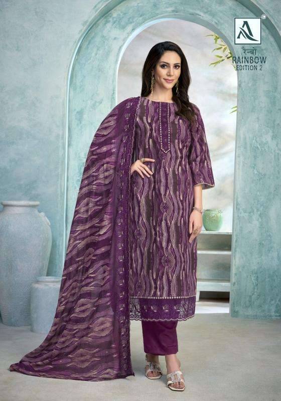 Rainbow Vol-2 By Alok Suit 1785-001 To 1785-006 Series Beautiful Festive Suits Stylish Fancy Colorful Casual Wear & Ethnic Wear Pure Cambric Cotton Print Dresses At Wholesale Price