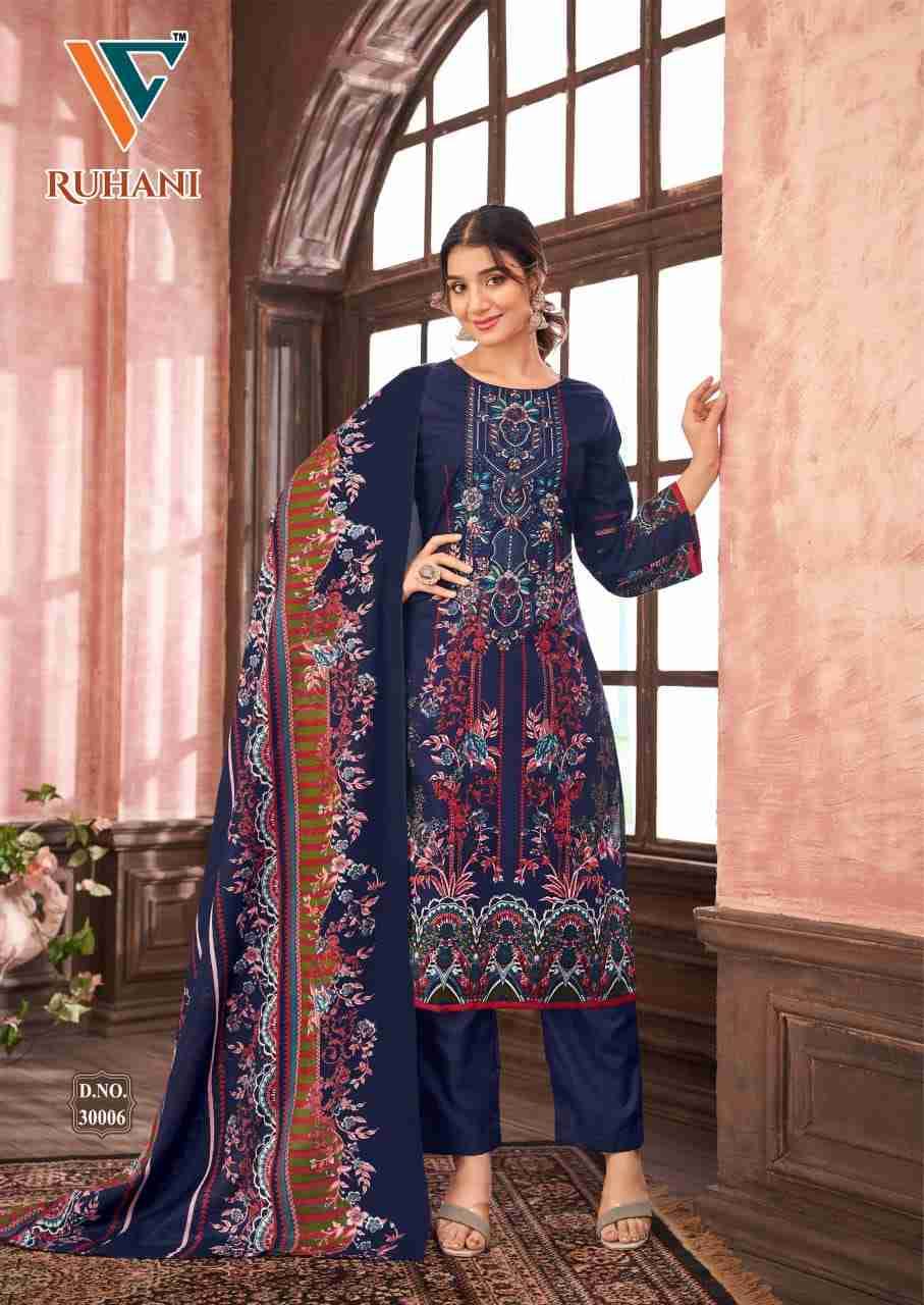 Ruhani Vol-30 By Vandana Creation 30001 To 30008 Series Beautiful Festive Suits Stylish Fancy Colorful Casual Wear & Ethnic Wear Cotton Print Dresses At Wholesale Price