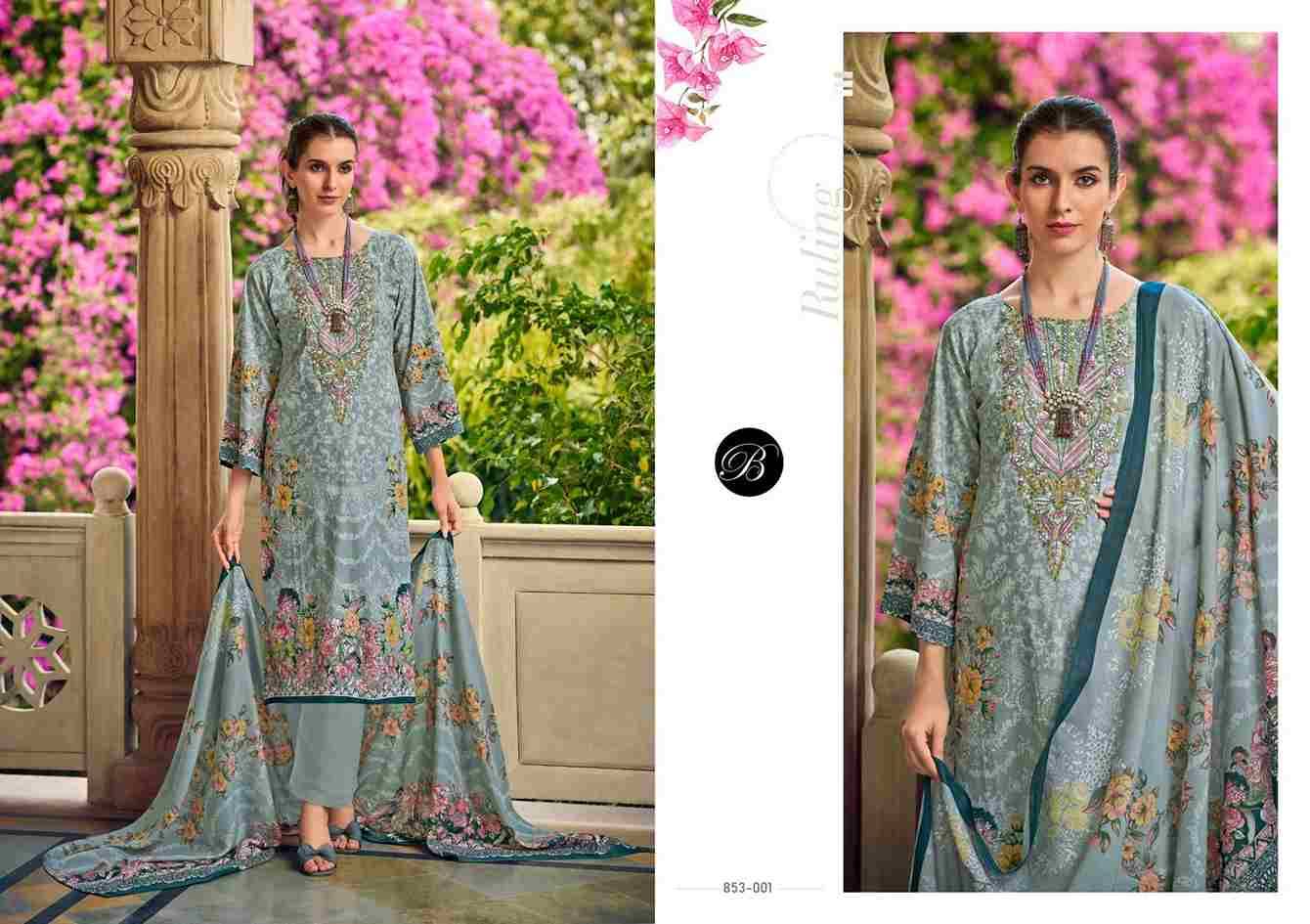 Naira Vol-107 By Belliza 853-001 To 853-008 Series Beautiful Festive Suits Stylish Fancy Colorful Casual Wear & Ethnic Wear Pure Cotton Print Dresses At Wholesale Price