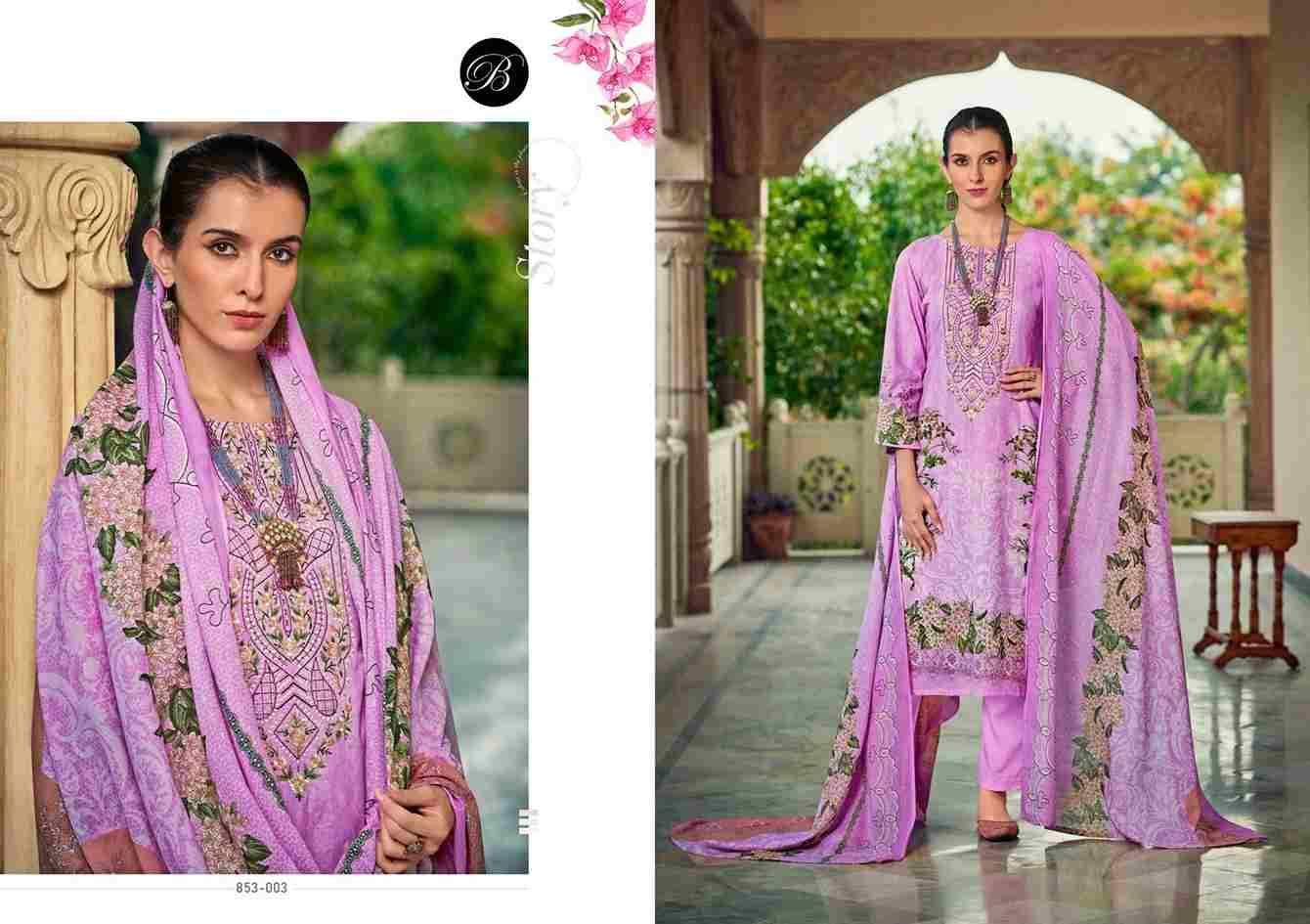 Naira Vol-107 By Belliza 853-001 To 853-008 Series Beautiful Festive Suits Stylish Fancy Colorful Casual Wear & Ethnic Wear Pure Cotton Print Dresses At Wholesale Price