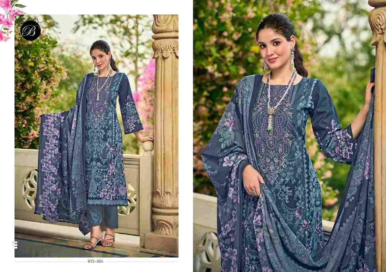 Naira Vol-107 By Belliza 853-001 To 853-008 Series Beautiful Festive Suits Stylish Fancy Colorful Casual Wear & Ethnic Wear Pure Cotton Print Dresses At Wholesale Price