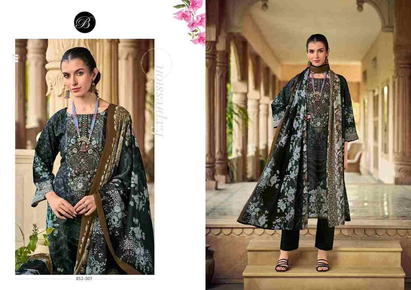 Naira Vol-107 By Belliza 853-001 To 853-008 Series Beautiful Festive Suits Stylish Fancy Colorful Casual Wear & Ethnic Wear Pure Cotton Print Dresses At Wholesale Price