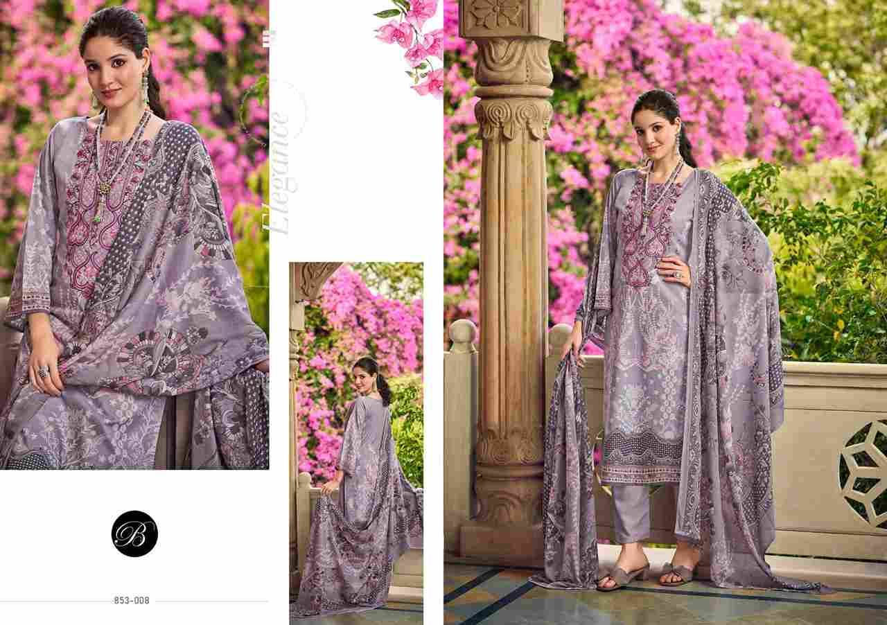 Naira Vol-107 By Belliza 853-001 To 853-008 Series Beautiful Festive Suits Stylish Fancy Colorful Casual Wear & Ethnic Wear Pure Cotton Print Dresses At Wholesale Price