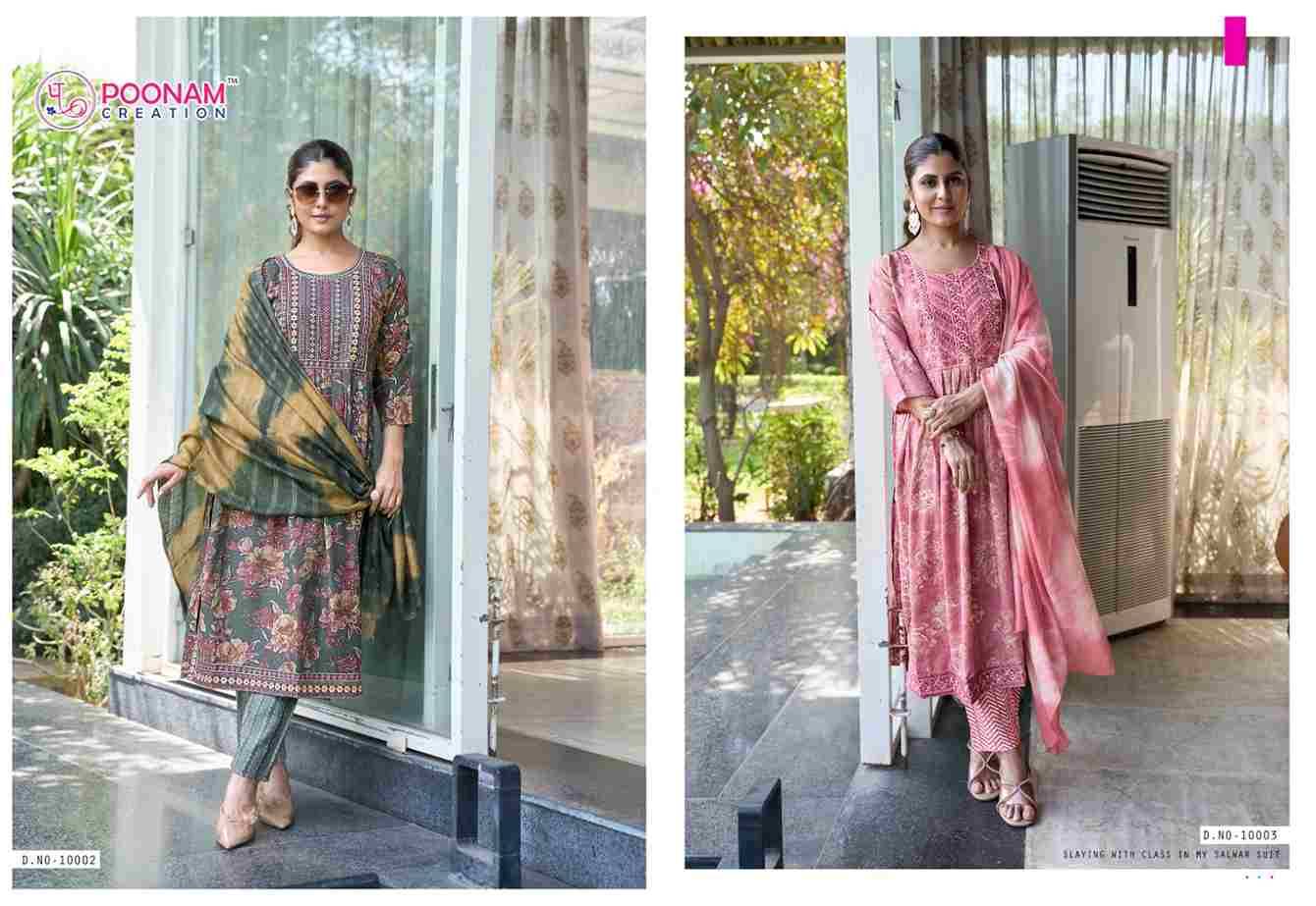 Swaara Vol-10 By Poonam Creation 10001 To 10008 Series Designer Festive Suits Beautiful Stylish Fancy Colorful Party Wear & Occasional Wear Heavy Capsule Dresses At Wholesale Price