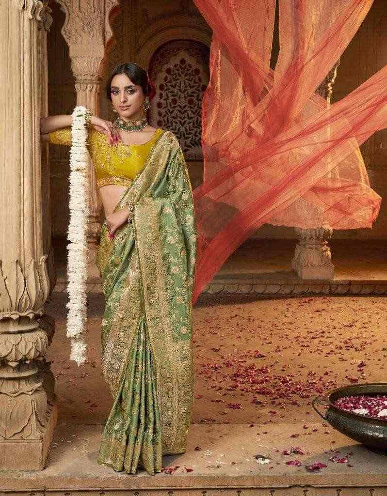 Kaya By Kira K-6101 To K-6110 Series Indian Traditional Wear Collection Beautiful Stylish Fancy Colorful Party Wear & Occasional Wear Pure Satin Sarees At Wholesale Price