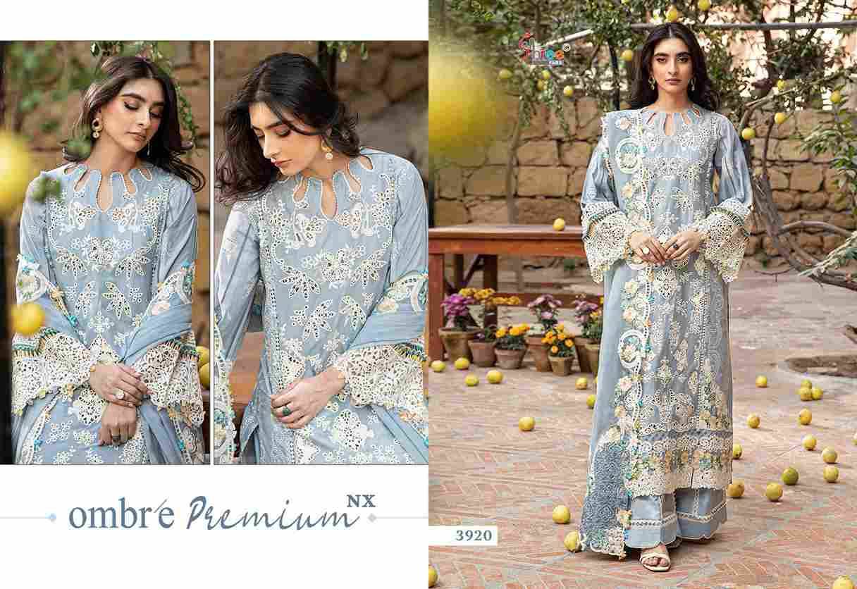 Ombre Premium Nx By Shree Fabs Designer Pakistani Suits Collection Beautiful Stylish Fancy Colorful Party Wear & Ethnic Wear Pure Viscose With Pure Cotton With Embroidery Dresses At Wholesale Price