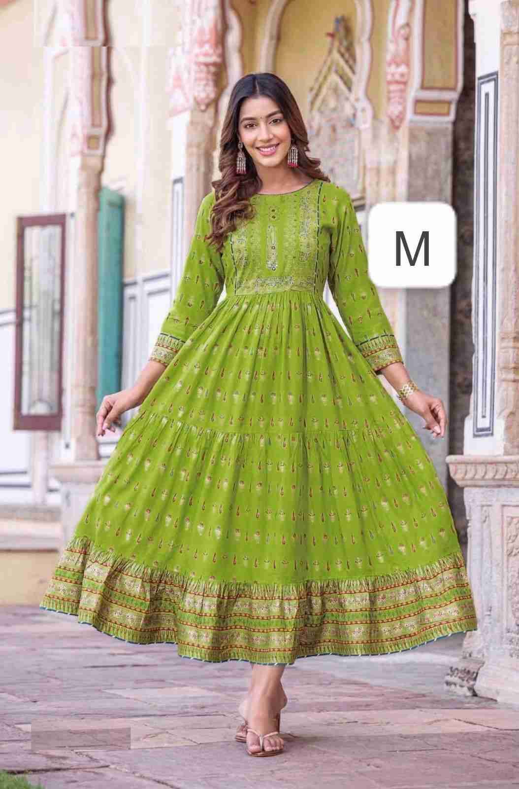 Glamour By Kaamiri 01 To 09 Series Designer Beautiful Collection Occasional Wear & Party Wear Rayon Print Gowns At Wholesale Price