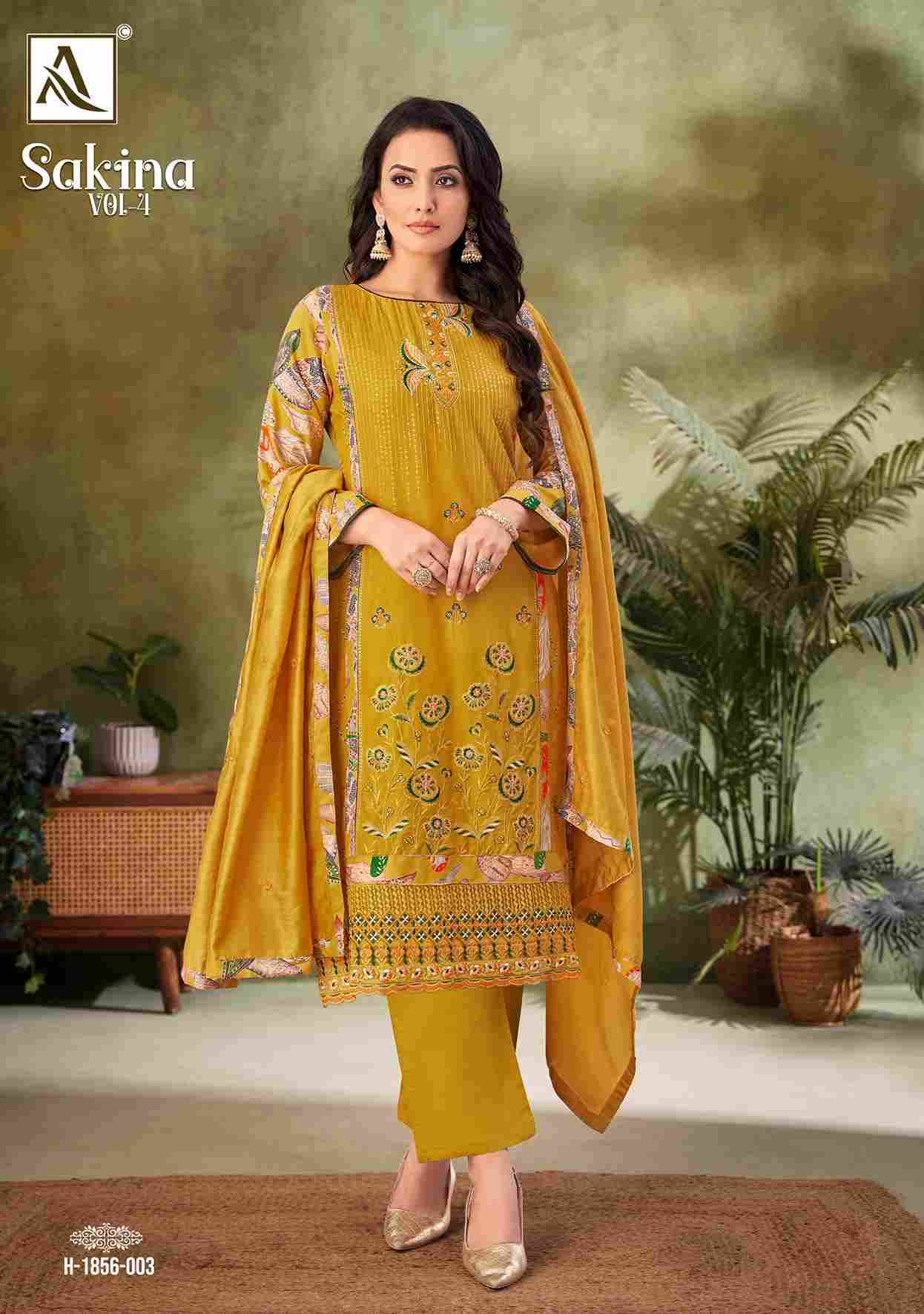 Sakina Vol-4 By Alok Suit 1856-001 To 1856-004 Series Beautiful Festive Suits Stylish Fancy Colorful Casual Wear & Ethnic Wear Pure Viscose Rayon Print Dresses At Wholesale Price