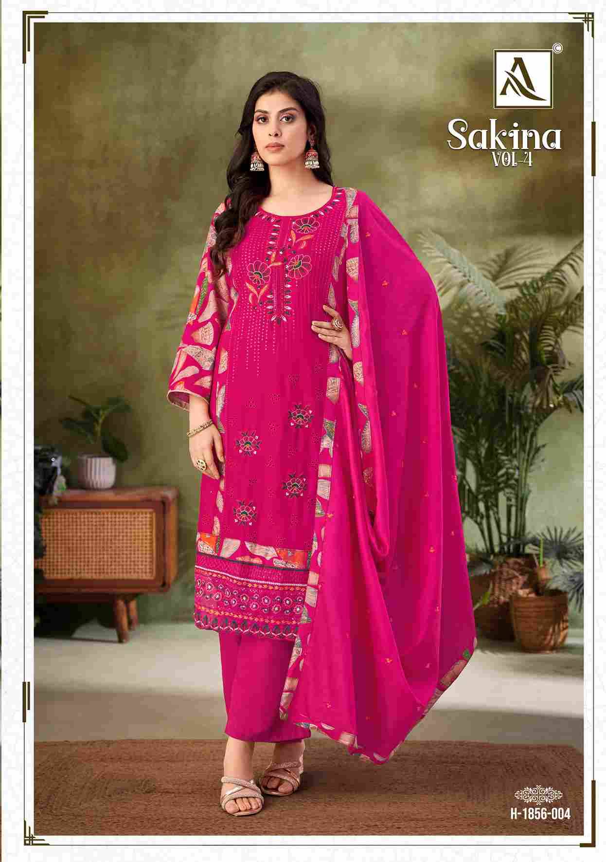 Sakina Vol-4 By Alok Suit 1856-001 To 1856-004 Series Beautiful Festive Suits Stylish Fancy Colorful Casual Wear & Ethnic Wear Pure Viscose Rayon Print Dresses At Wholesale Price