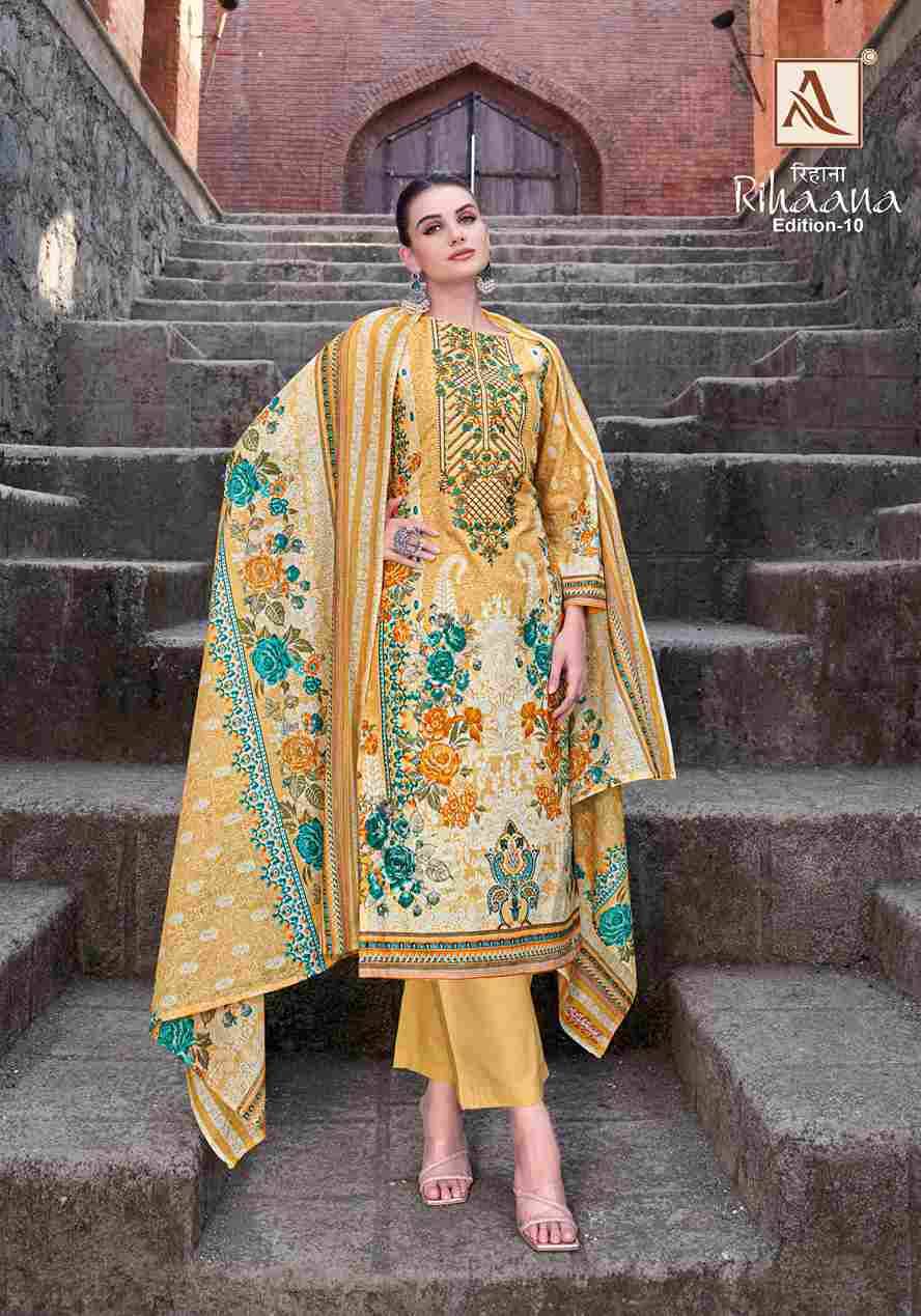 Rihaana Vol-10 By Alok Suit 810-01 To 810-08 Series Beautiful Festive Suits Stylish Fancy Colorful Casual Wear & Ethnic Wear Pure Cambric Cotton Print Dresses At Wholesale Price