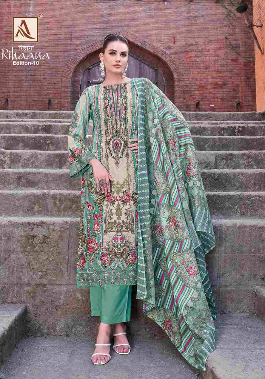 Rihaana Vol-10 By Alok Suit 810-01 To 810-08 Series Beautiful Festive Suits Stylish Fancy Colorful Casual Wear & Ethnic Wear Pure Cambric Cotton Print Dresses At Wholesale Price