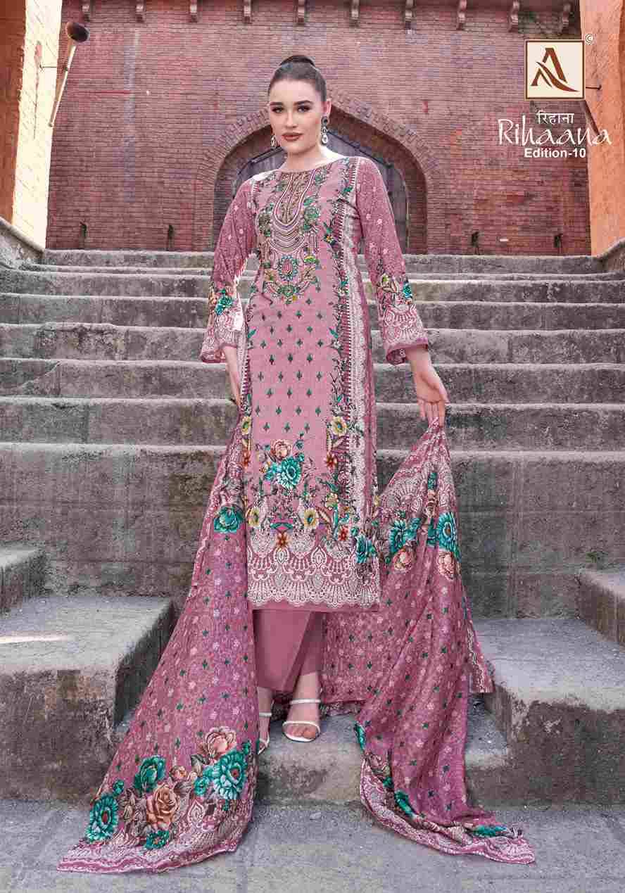 Rihaana Vol-10 By Alok Suit 810-01 To 810-08 Series Beautiful Festive Suits Stylish Fancy Colorful Casual Wear & Ethnic Wear Pure Cambric Cotton Print Dresses At Wholesale Price