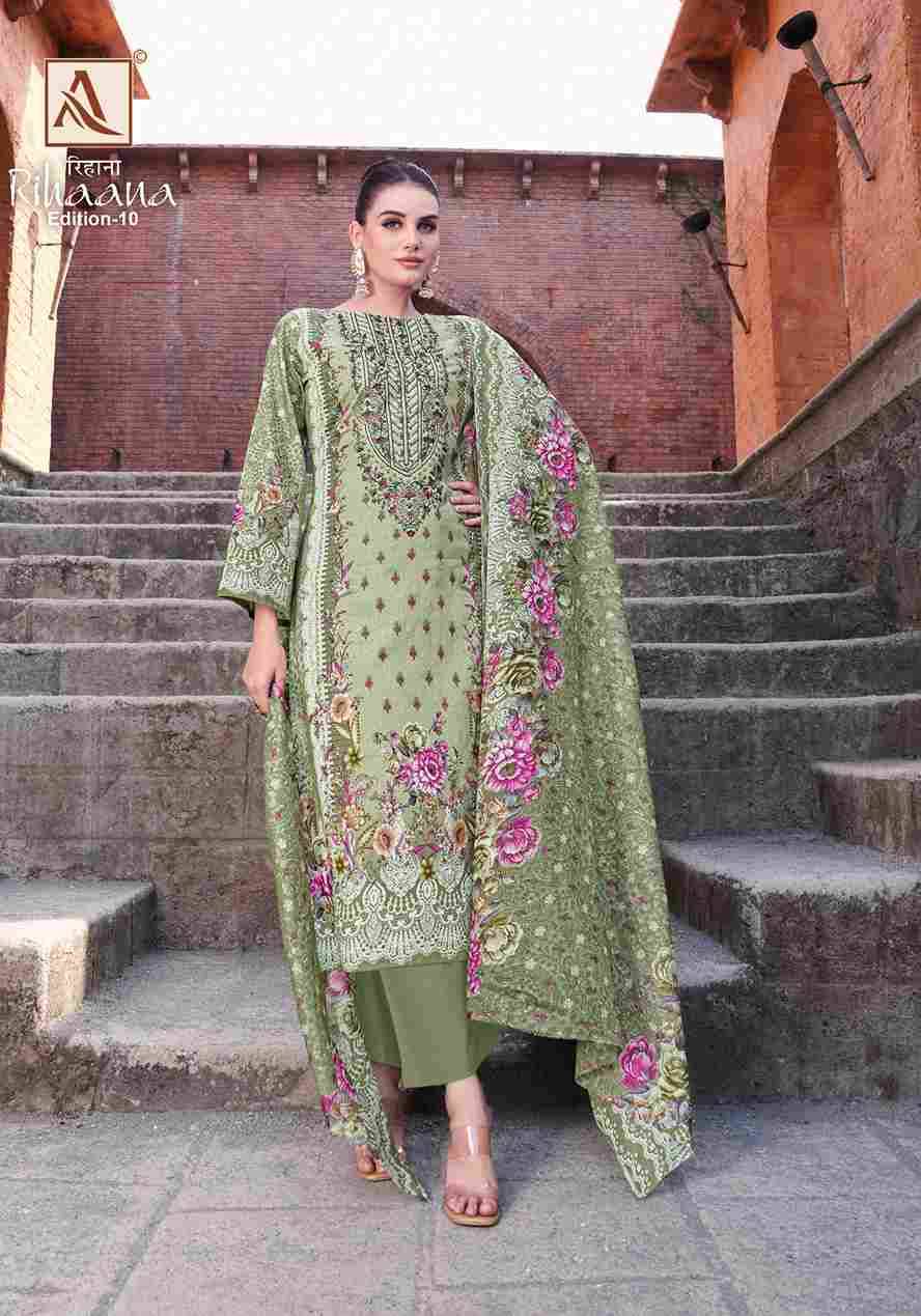 Rihaana Vol-10 By Alok Suit 810-01 To 810-08 Series Beautiful Festive Suits Stylish Fancy Colorful Casual Wear & Ethnic Wear Pure Cambric Cotton Print Dresses At Wholesale Price