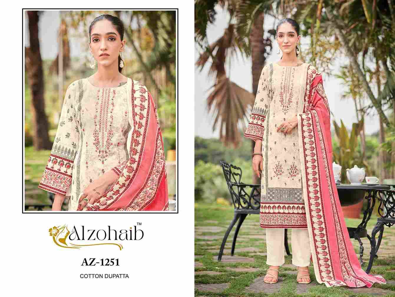 Saira Vol-1 By Alzohaib 1251 To 1255 Series Beautiful Pakistani Suits Stylish Fancy Colorful Party Wear & Occasional Wear Pure Cotton Print Dresses At Wholesale Price