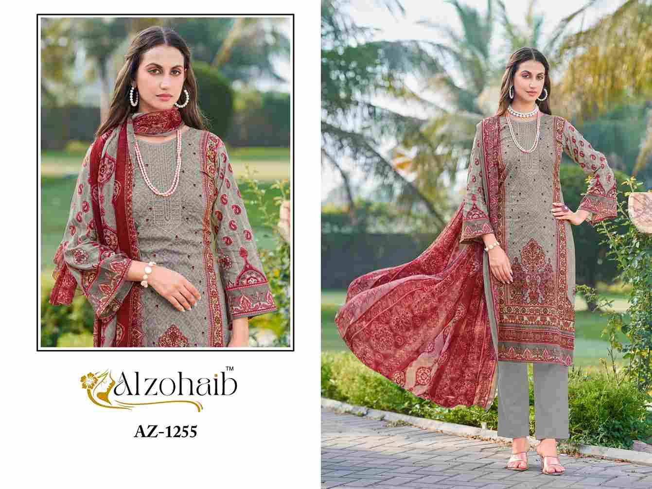 Saira Vol-1 By Alzohaib 1251 To 1255 Series Beautiful Pakistani Suits Stylish Fancy Colorful Party Wear & Occasional Wear Pure Cotton Print Dresses At Wholesale Price