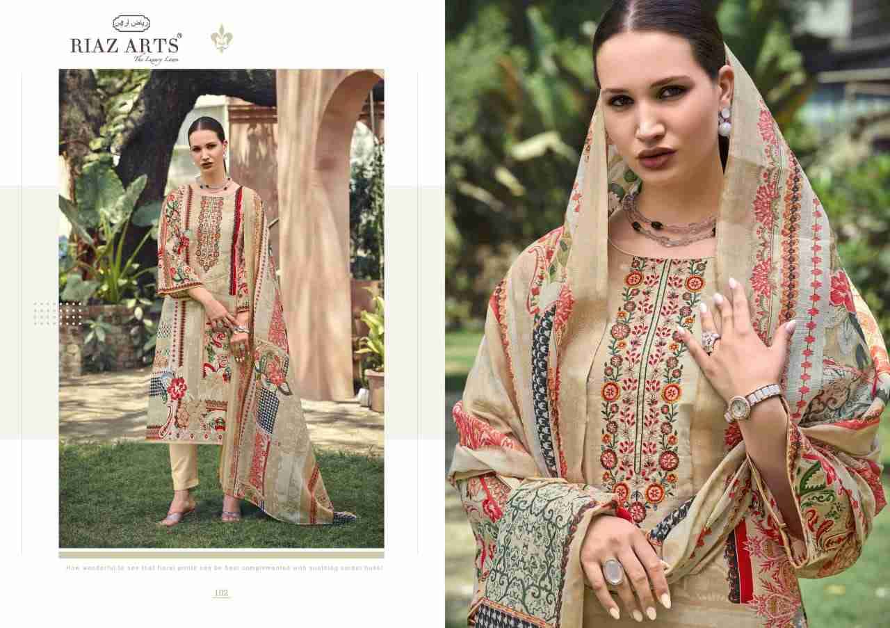 Musafir Vol-23 By Riaz Arts 101 To 104 Series Wholesale Designer Pakistani Suits Collection Beautiful Stylish Fancy Colorful Party Wear & Occasional Wear Pure Lawn Print With Embroidered Dresses At Wholesale Price