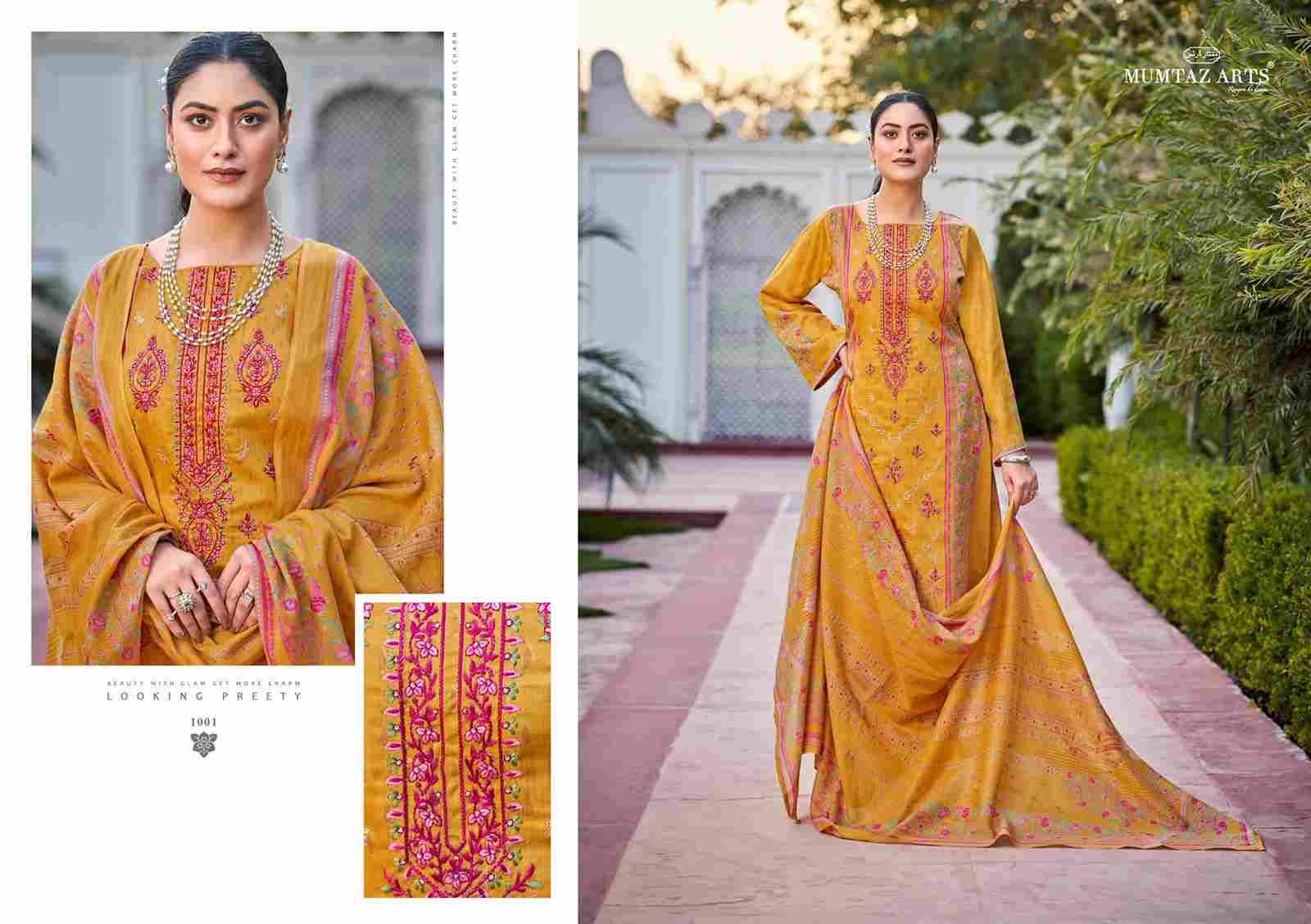 Rose By Mumtaz Arts 1001 To 1006 Series Designer Festive Suits Collection Beautiful Stylish Fancy Colorful Party Wear & Occasional Wear Pure Cotton Cambric Dresses At Wholesale Price