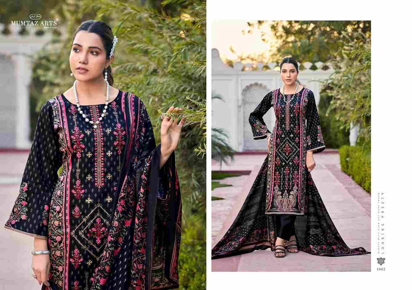 Rose By Mumtaz Arts 1001 To 1006 Series Designer Festive Suits Collection Beautiful Stylish Fancy Colorful Party Wear & Occasional Wear Pure Cotton Cambric Dresses At Wholesale Price