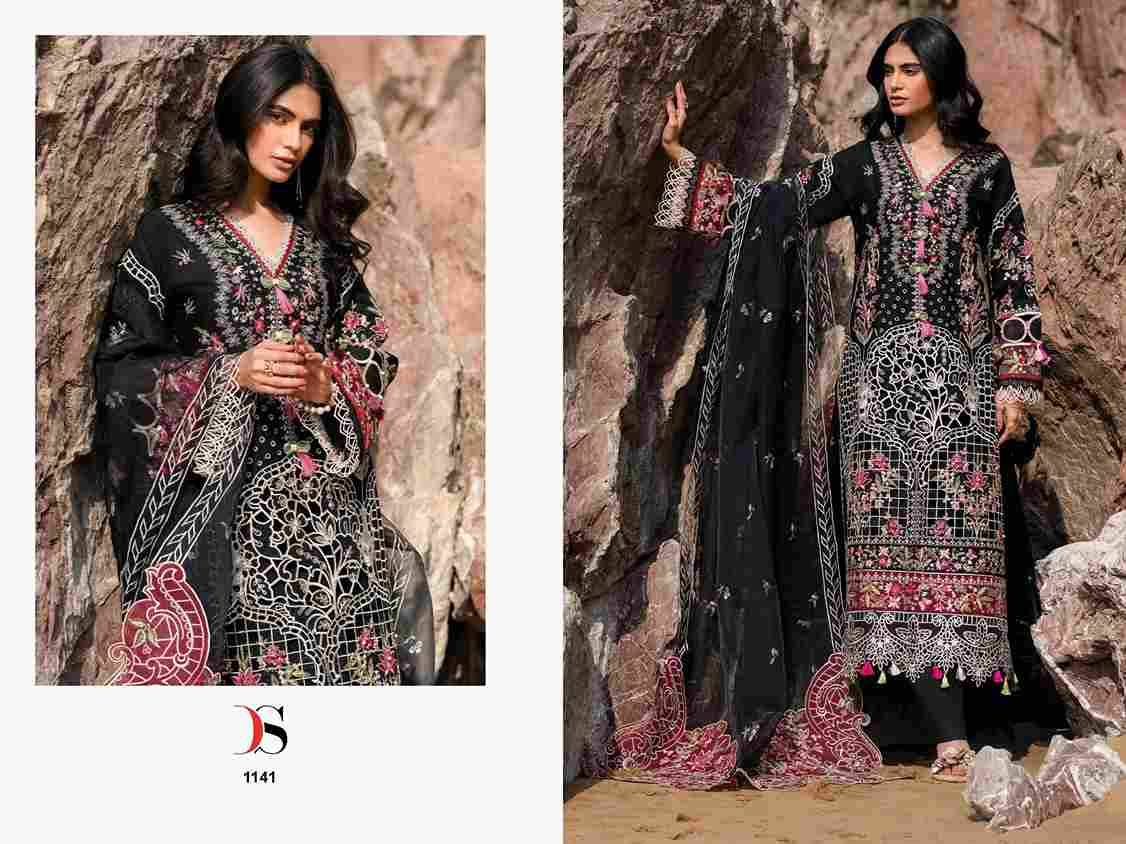 Sirene Luxury Lawn-25 By Deepsy Suits 1141 To 1146 Series Designer Pakistani Suits Beautiful Stylish Fancy Colorful Party Wear & Occasional Wear Pure Cotton Embroidered Dresses At Wholesale Price