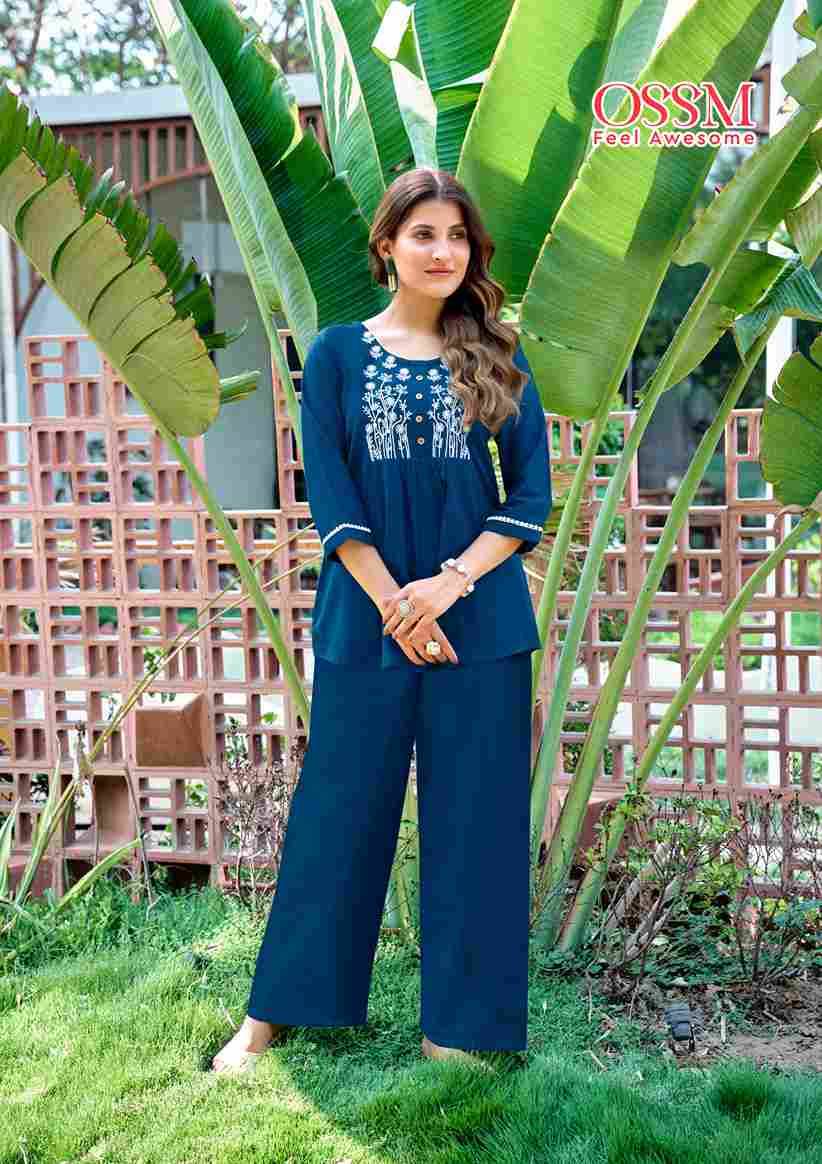 Glamour By Ossm 1001 To 1006 Series Designer Stylish Fancy Colorful Beautiful Party Wear & Ethnic Wear Collection Premium Cotton Co-Ords At Wholesale Price