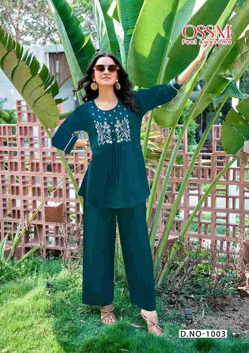Glamour By Ossm 1001 To 1006 Series Designer Stylish Fancy Colorful Beautiful Party Wear & Ethnic Wear Collection Premium Cotton Co-Ords At Wholesale Price
